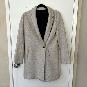 Zara longline single breasted coat